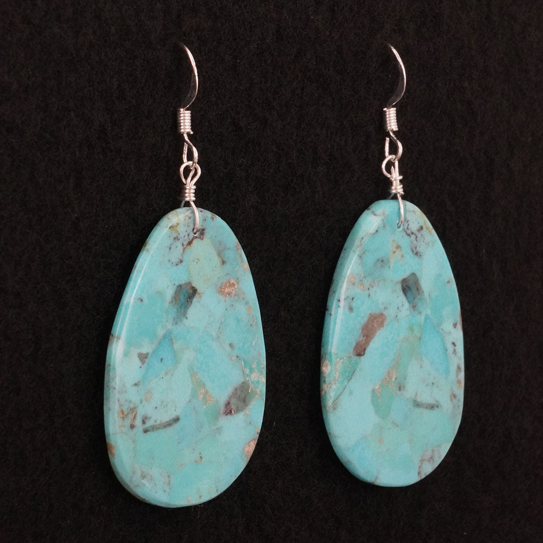 Lupe Lovato Turquoise & Sterling Silver Earrings