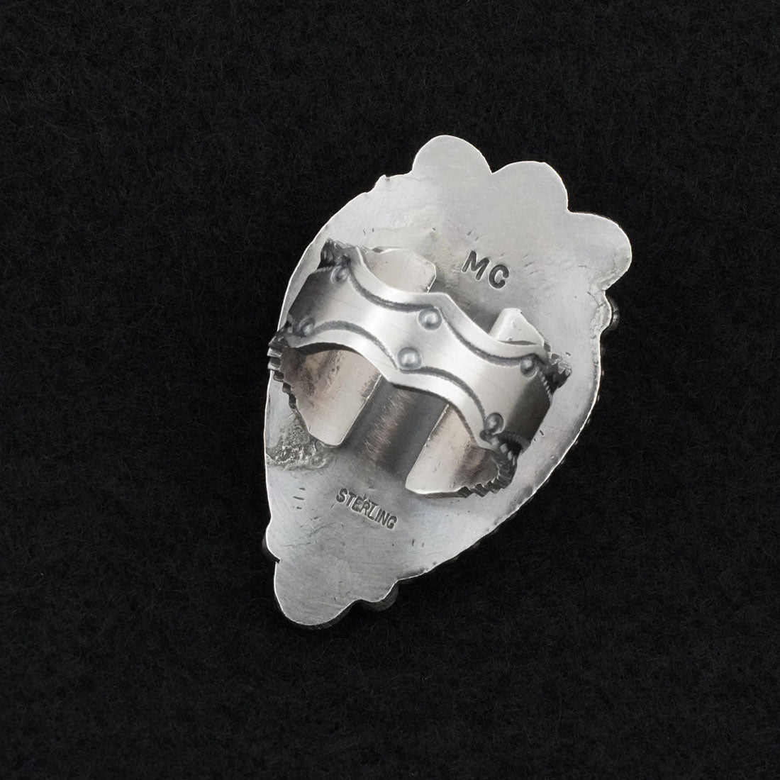 Michael Calladitto Turquoise & Sterling Silver Ring Size 9