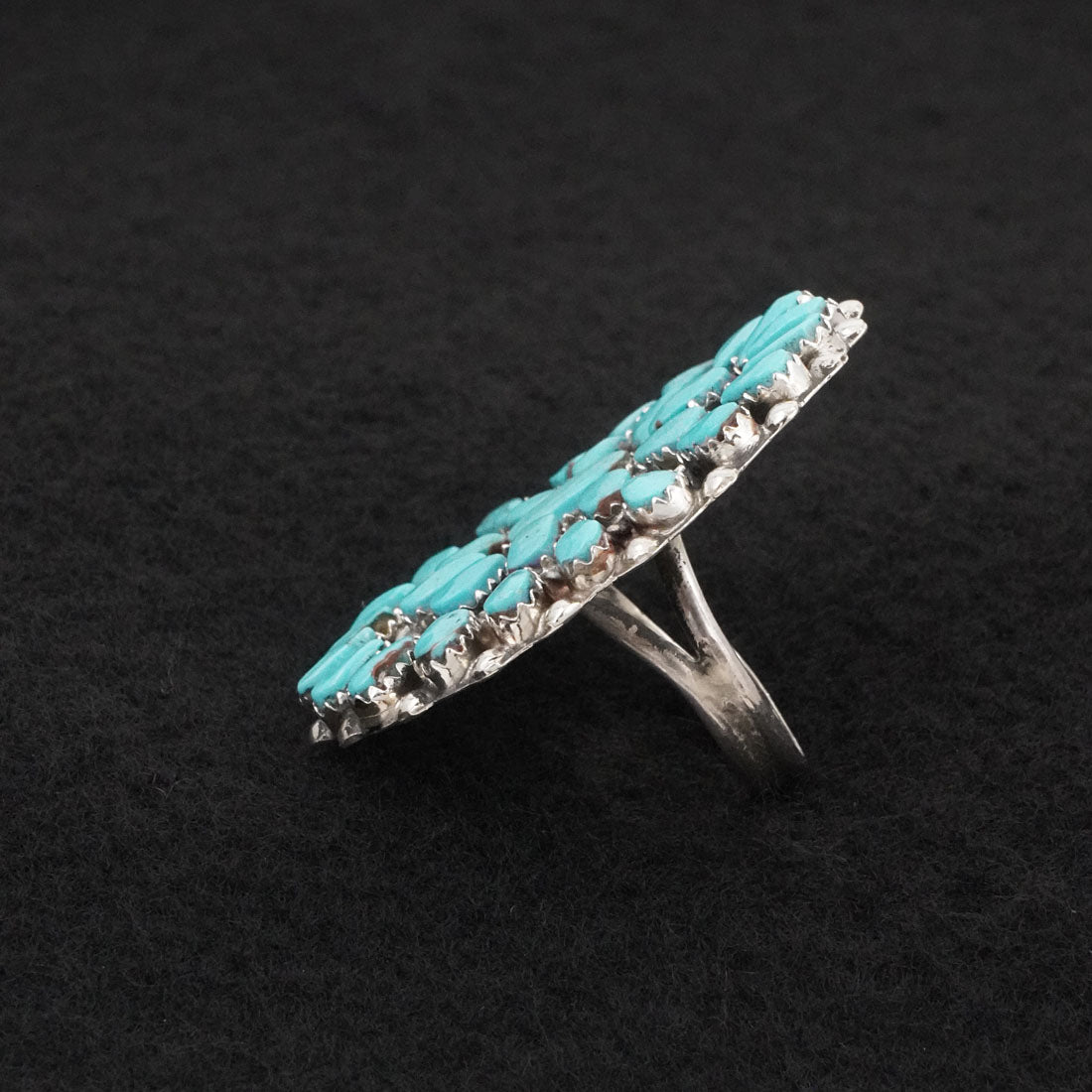 Vangie Tsabetsaye Turquoise & Sterling Silver Ring Size 7.5