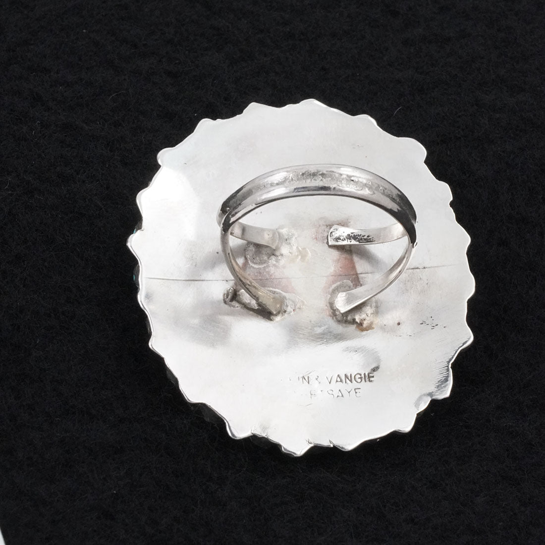 Vangie Tsabetsaye Turquoise & Sterling Silver Ring Size 9