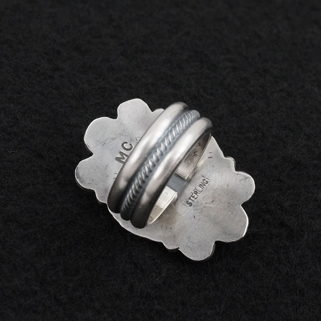 Michael Calladitto Turquoise & Sterling Silver Ring Size 7