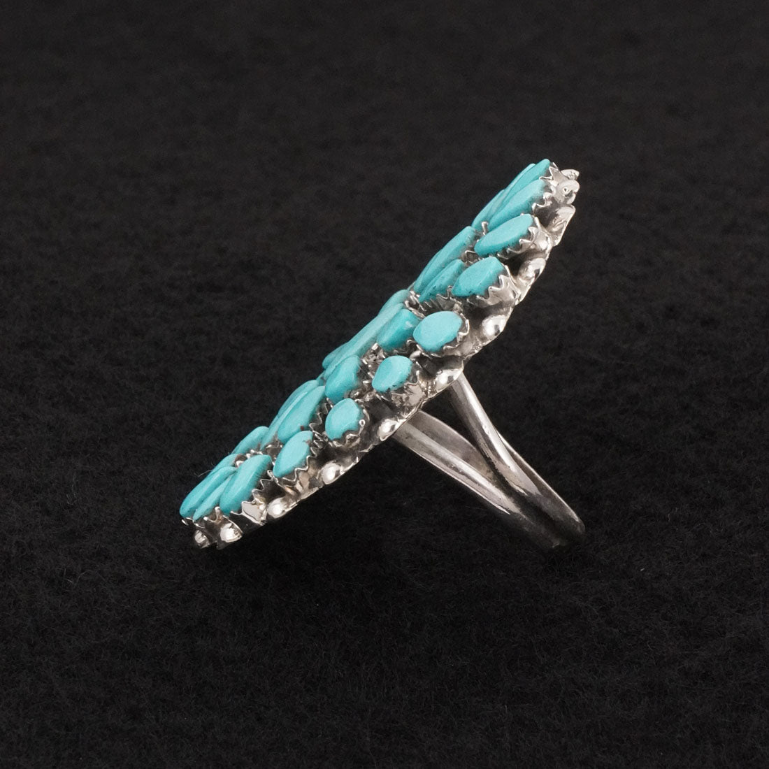 Vangie Tsabetsaye Turquoise & Sterling Silver Ring Size 9.5
