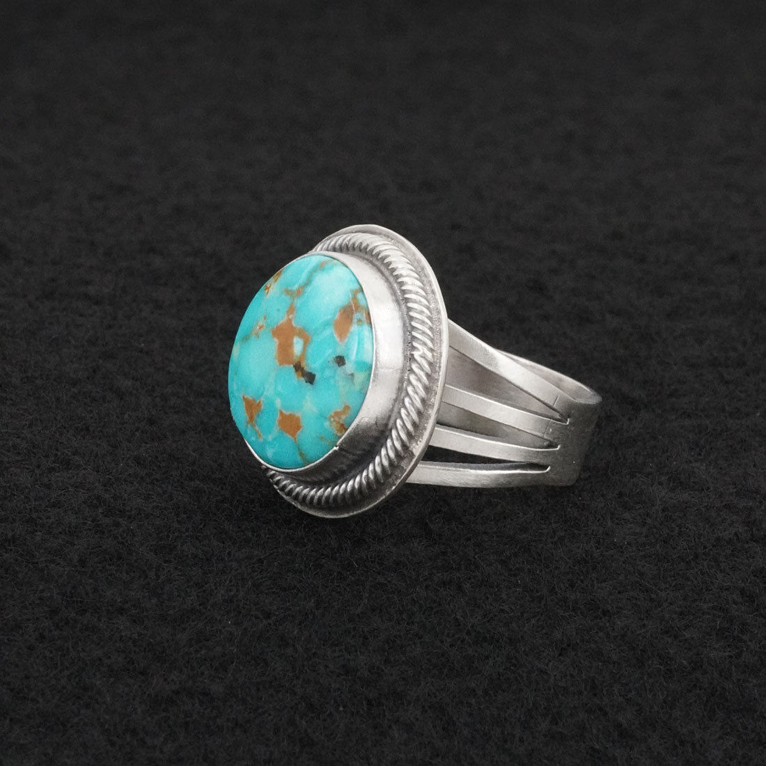 Darrin Livingston Turquoise & Sterling Silver Ring Size 7