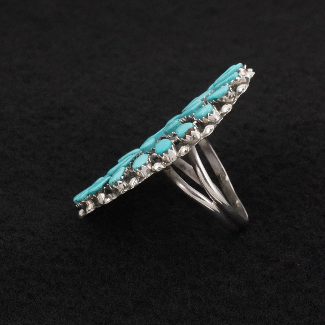 Vangie Tsabetsaye Turquoise & Sterling Silver Ring Size 10
