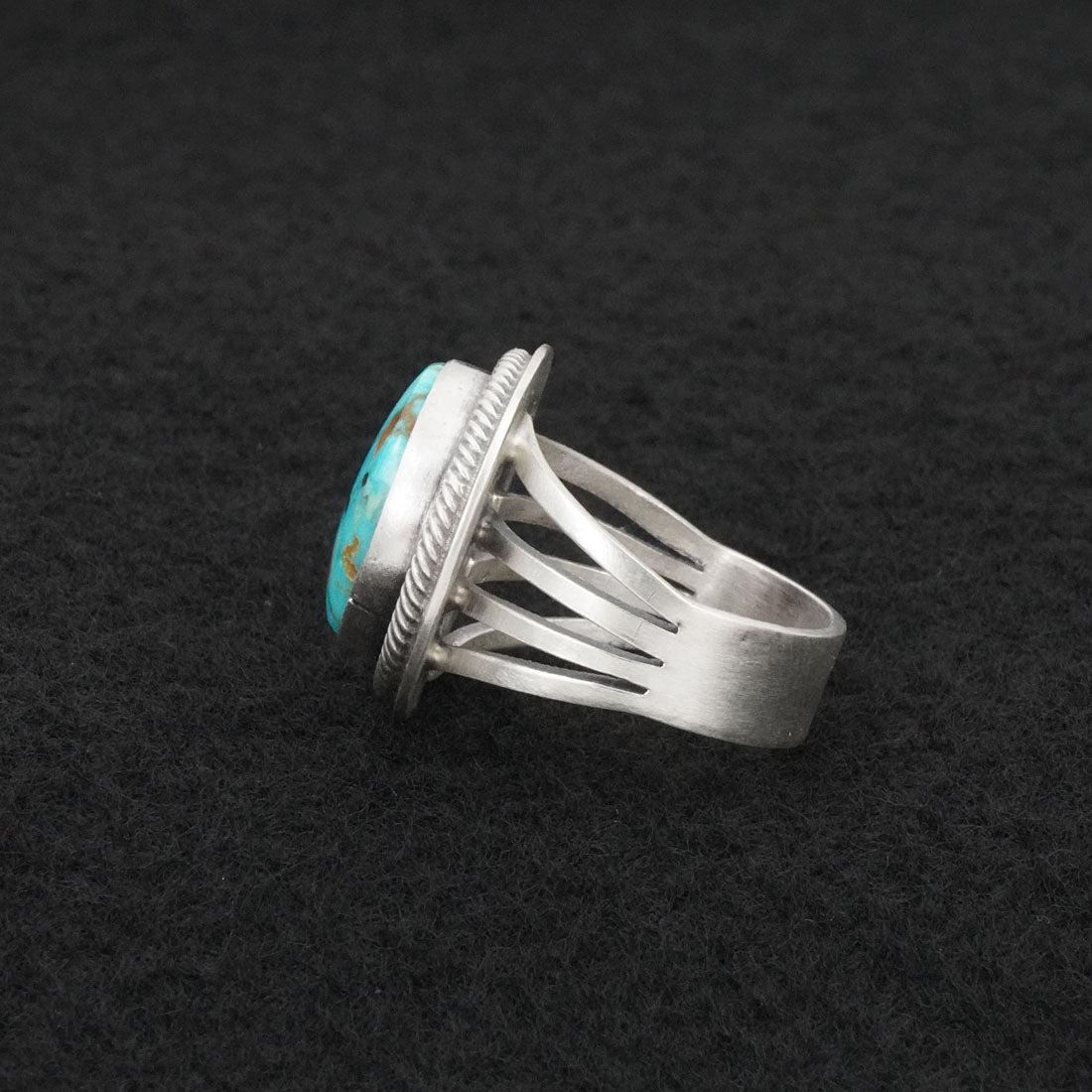 Darrin Livingston Turquoise & Sterling Silver Ring Size 7