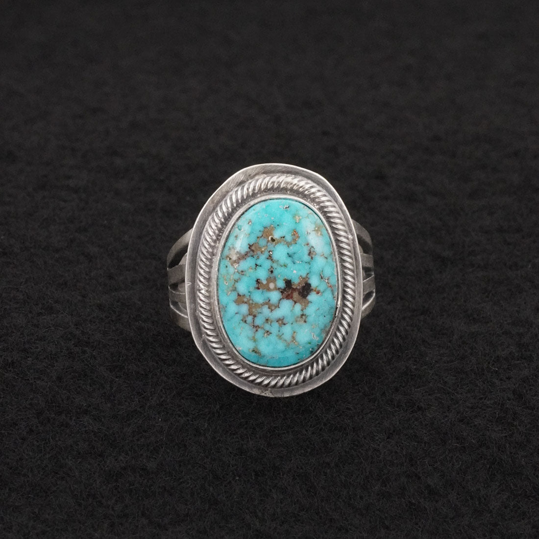Darrin Livingston Turquoise & Sterling Silver Ring Size 8