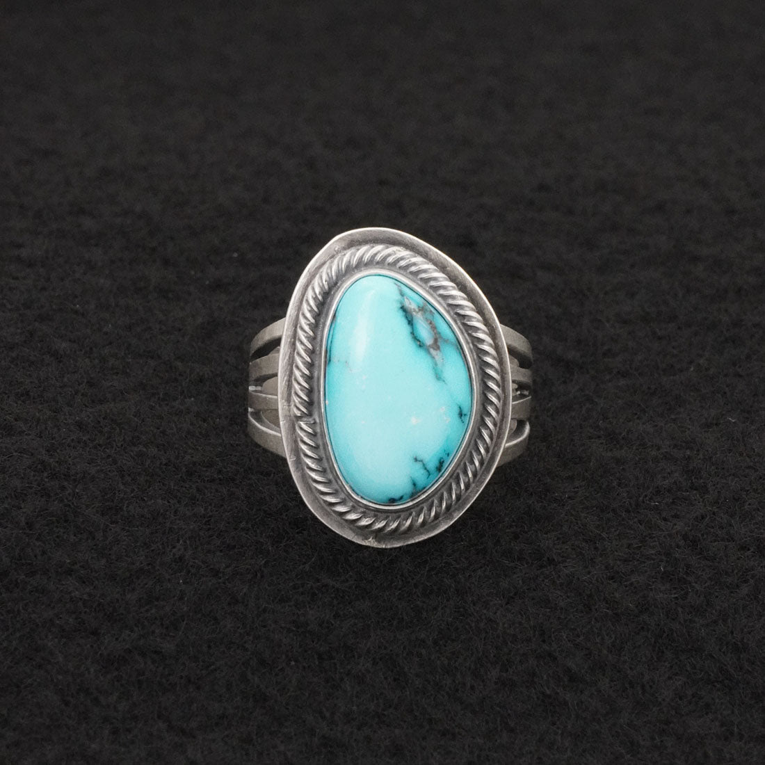 Darrin Livingston Turquoise & Sterling Silver Ring Size 7