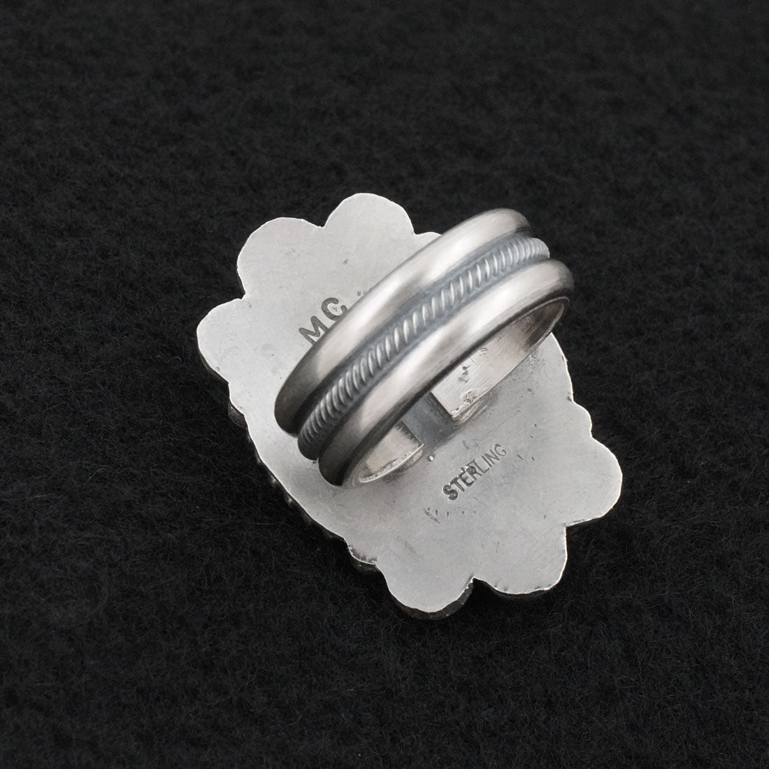 Michael Calladitto Turquoise & Sterling Silver Ring Size 7