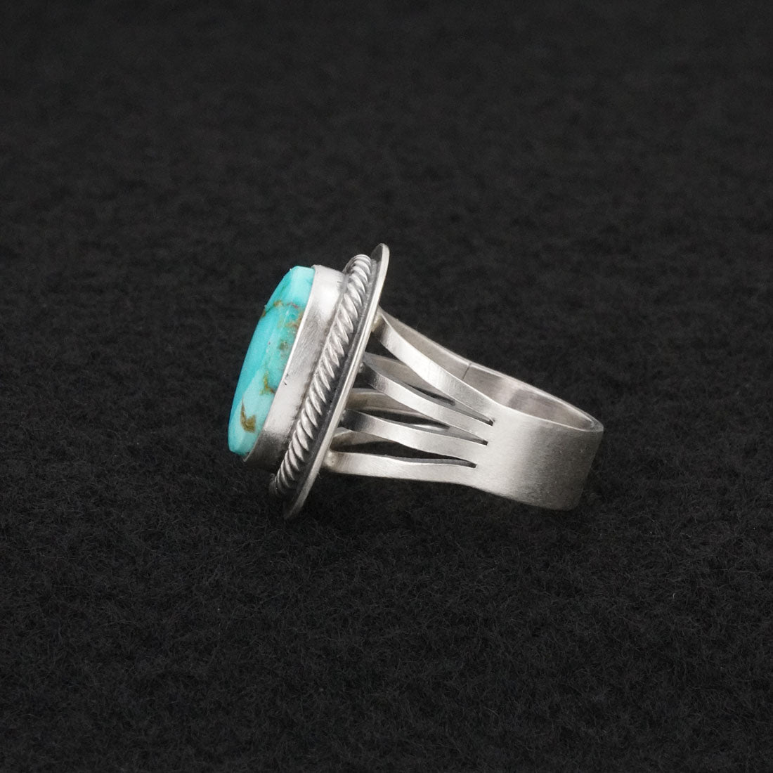 Darrin Livingston Turquoise & Sterling Silver Ring Size 7