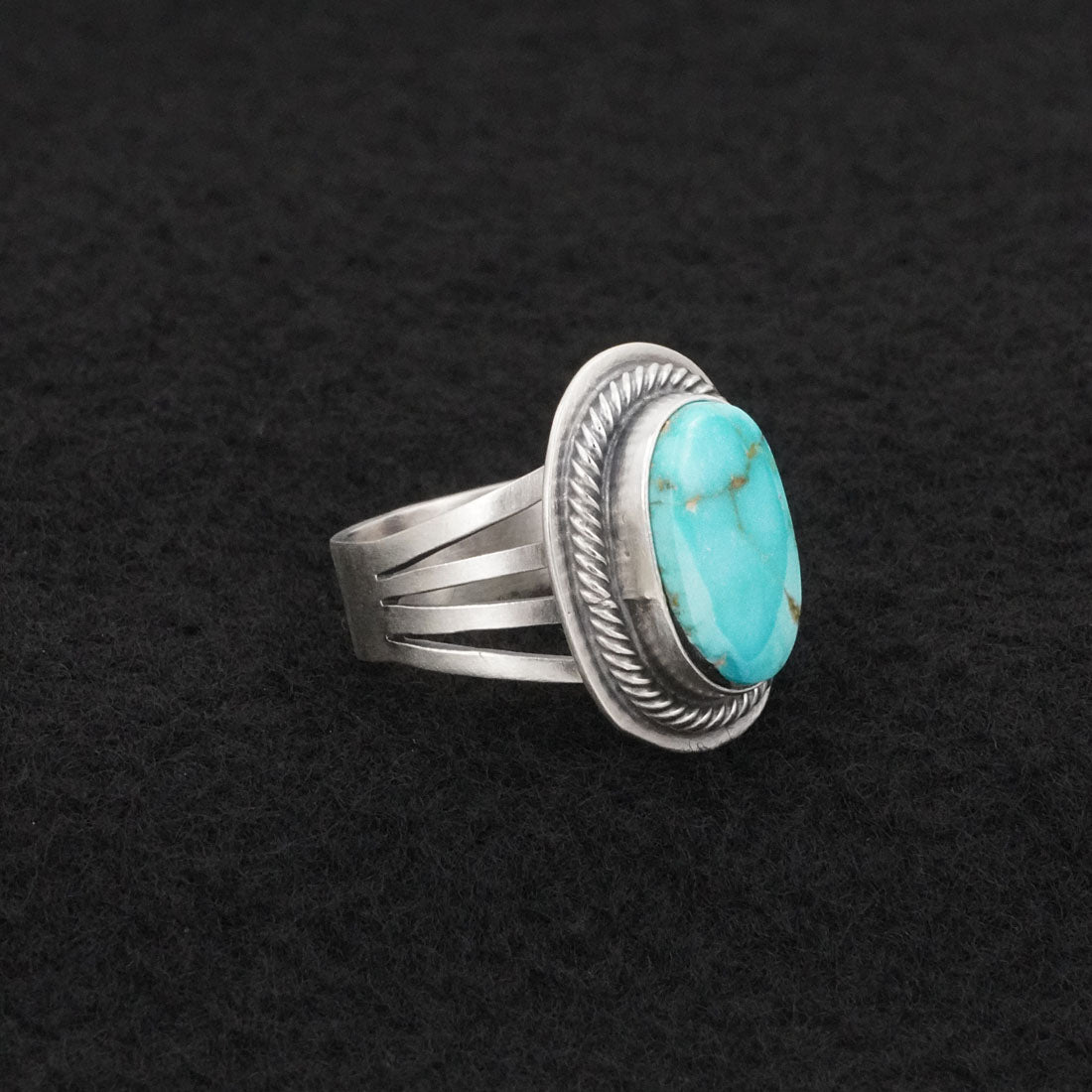 Darrin Livingston Turquoise & Sterling Silver Ring Size 7