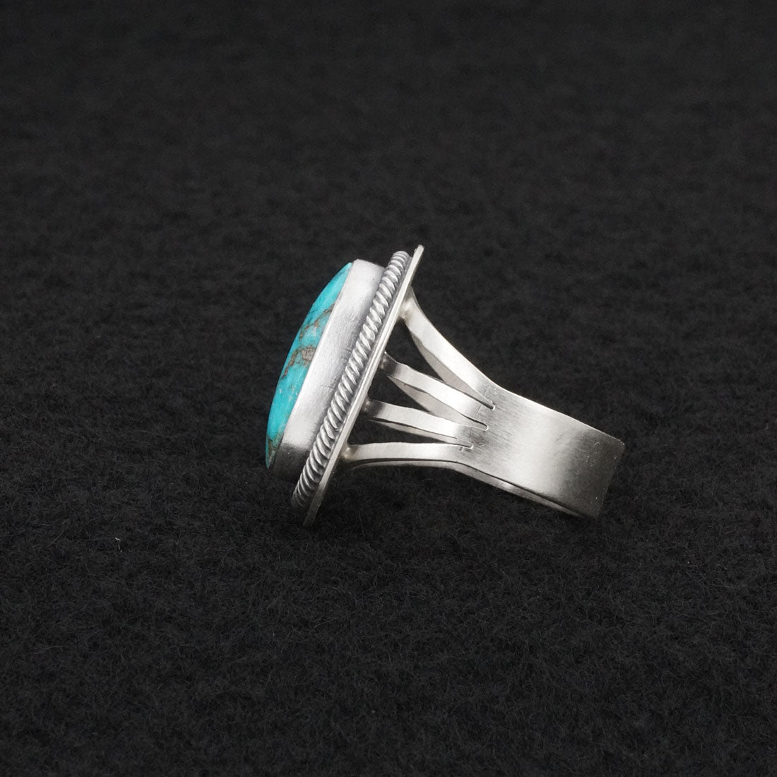Darrin Livingston Turquoise & Sterling Silver Ring Size 7