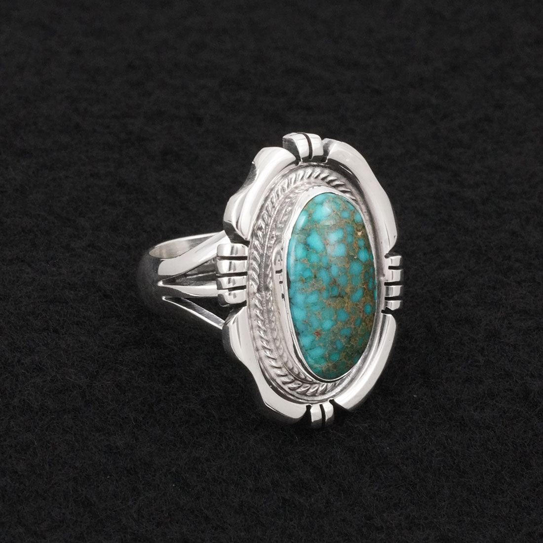 Thomas Francisco Turquoise & Sterling Silver Ring Size 7