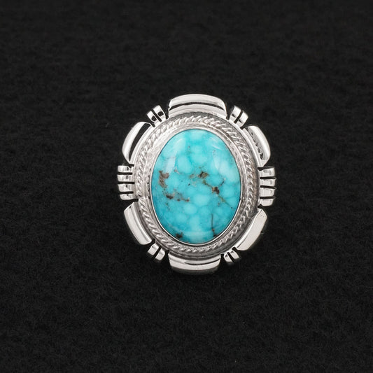 Thomas Francisco Turquoise & Sterling Silver Ring Size 7.5