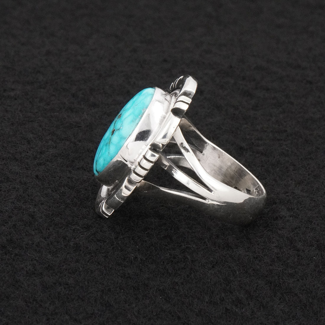 Thomas Francisco Turquoise & Sterling Silver Ring Size 7.5
