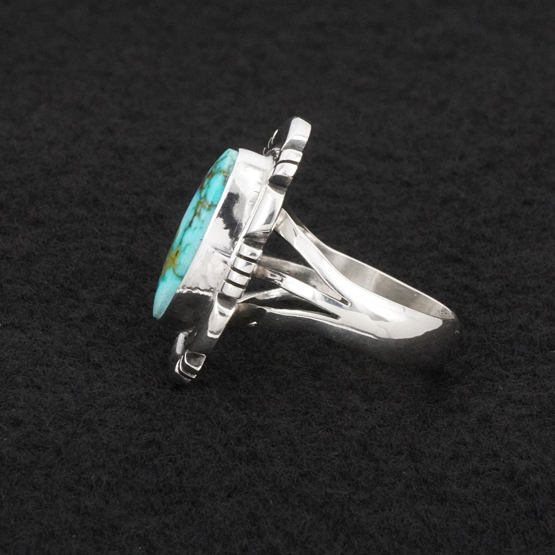 Thomas Francisco Turquoise & Sterling Silver Ring Size 9