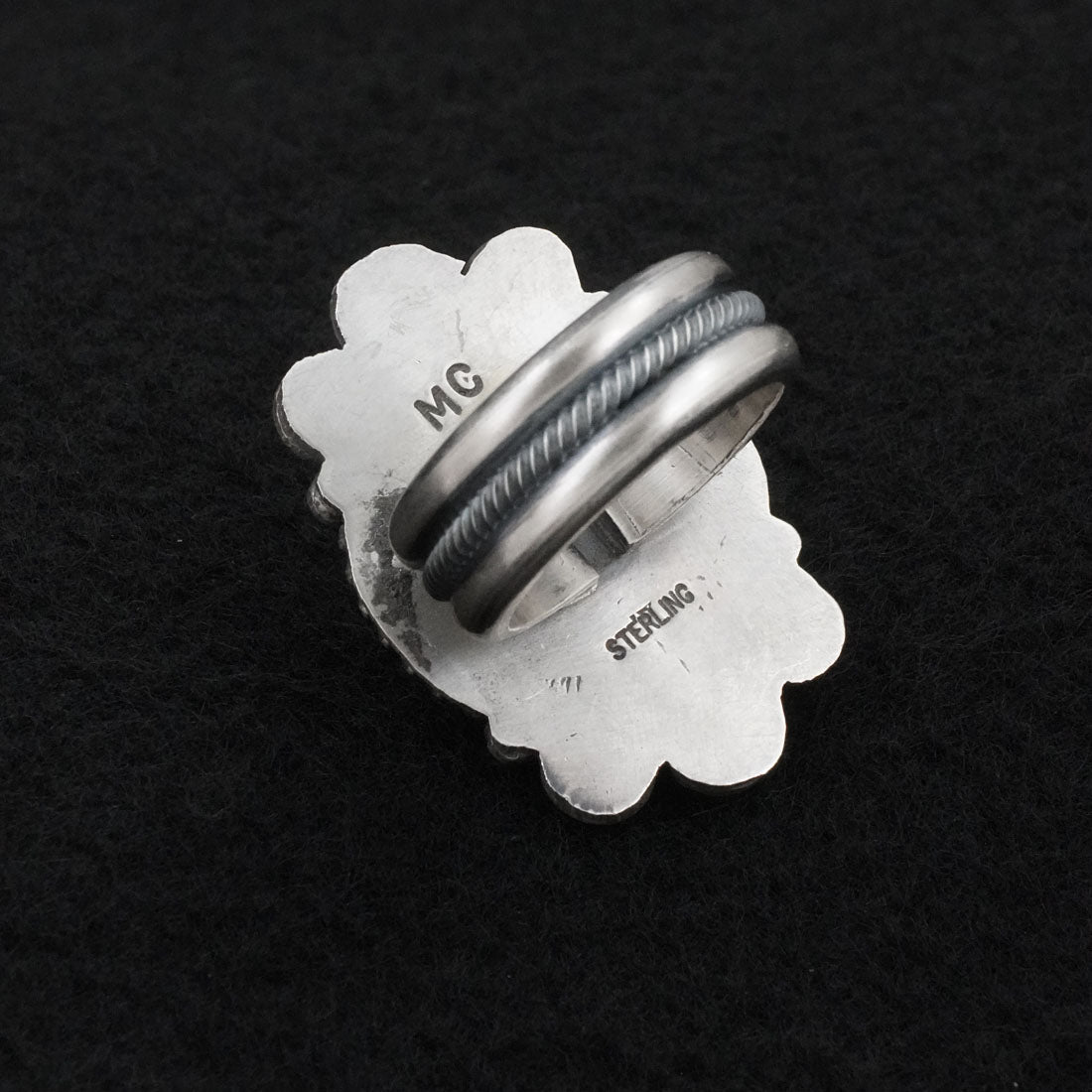 Michael Calladitto Turquoise & Sterling Silver Ring Size 7