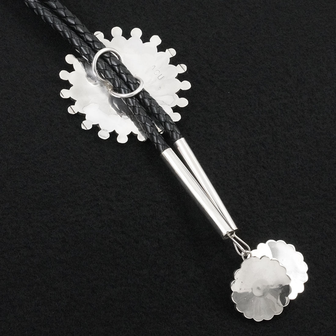 April Unkestine Multi-Stone & Sterling Silver Bolo Tie
