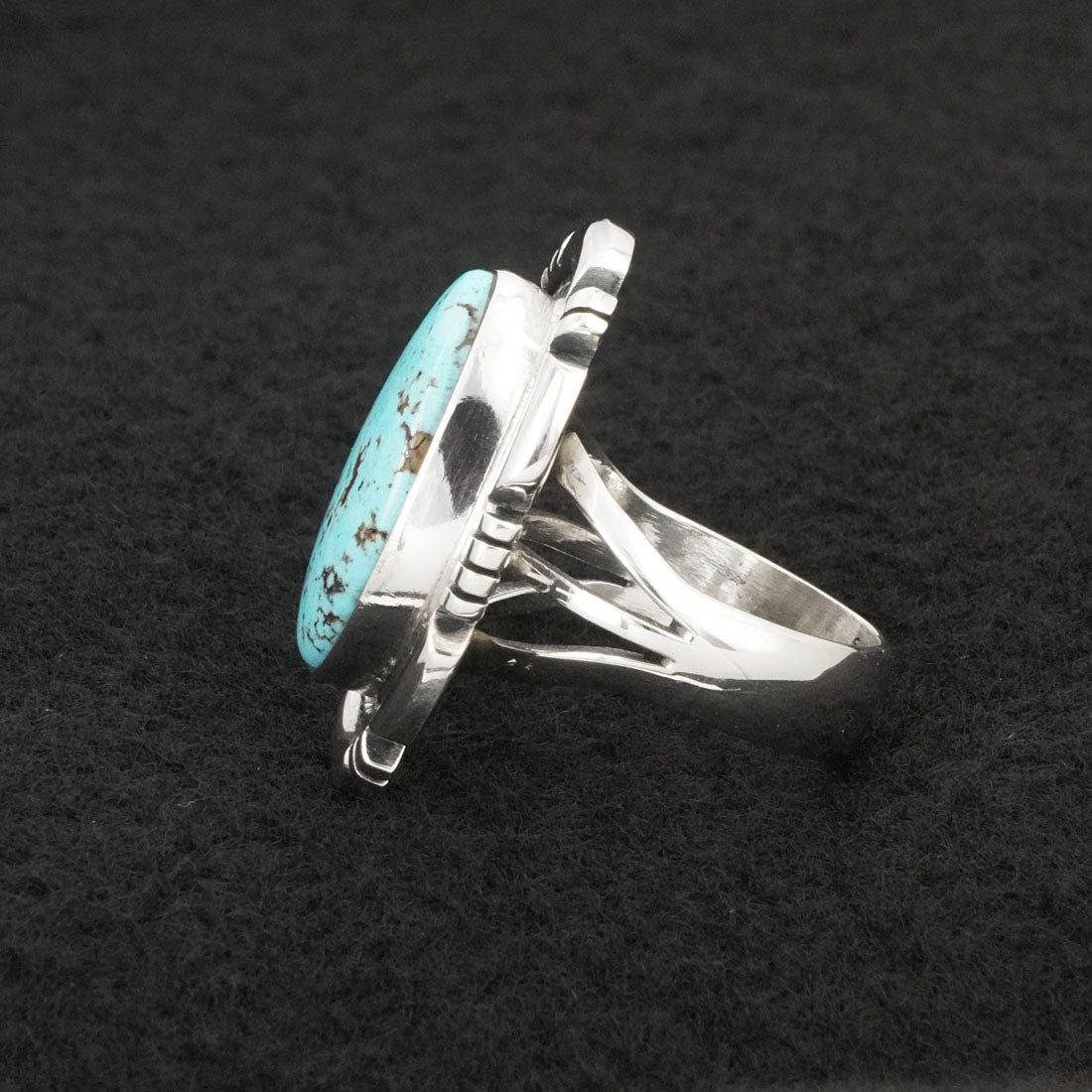 Thomas Francisco Turquoise & Sterling Silver Ring Size 8.5