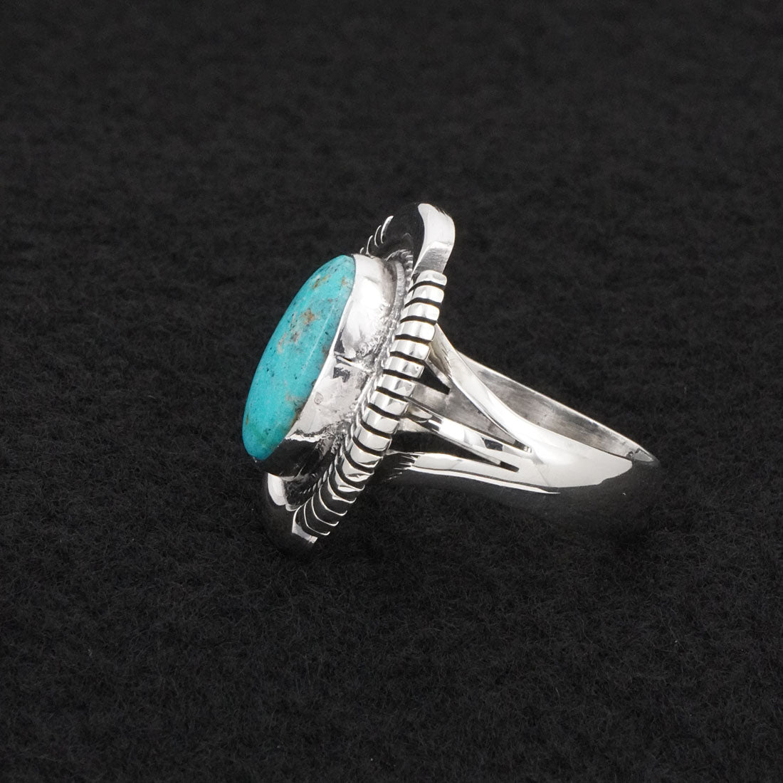 Thomas Francisco Turquoise & Sterling Silver Ring Size 8.5