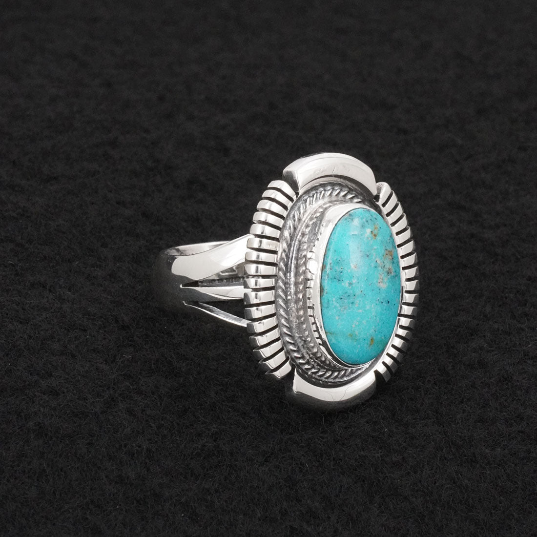 Thomas Francisco Turquoise & Sterling Silver Ring Size 8.5