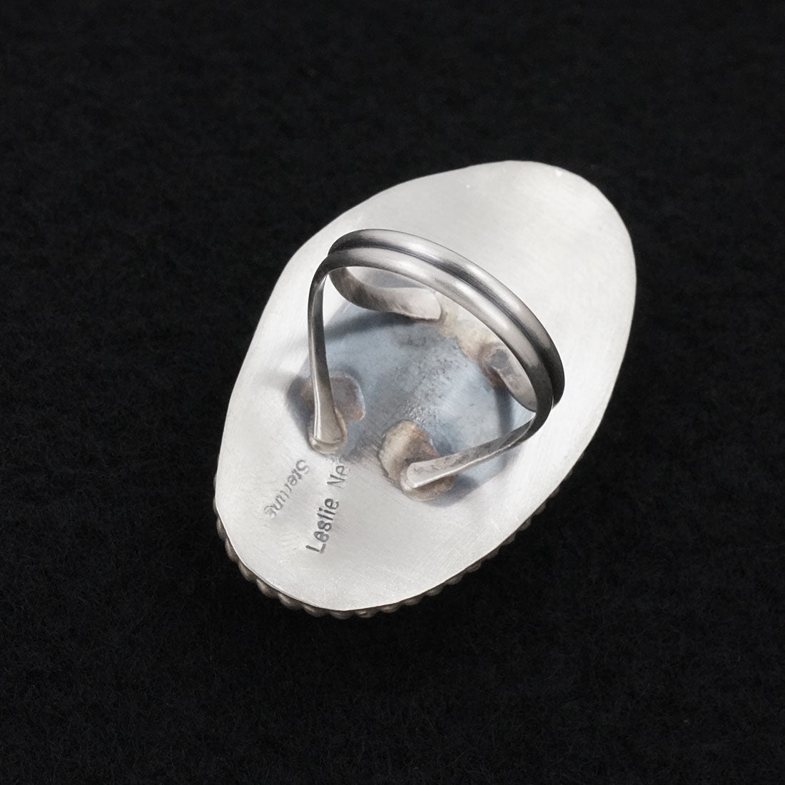 Leslie Nez Turquoise & Sterling Silver Ring Size 7