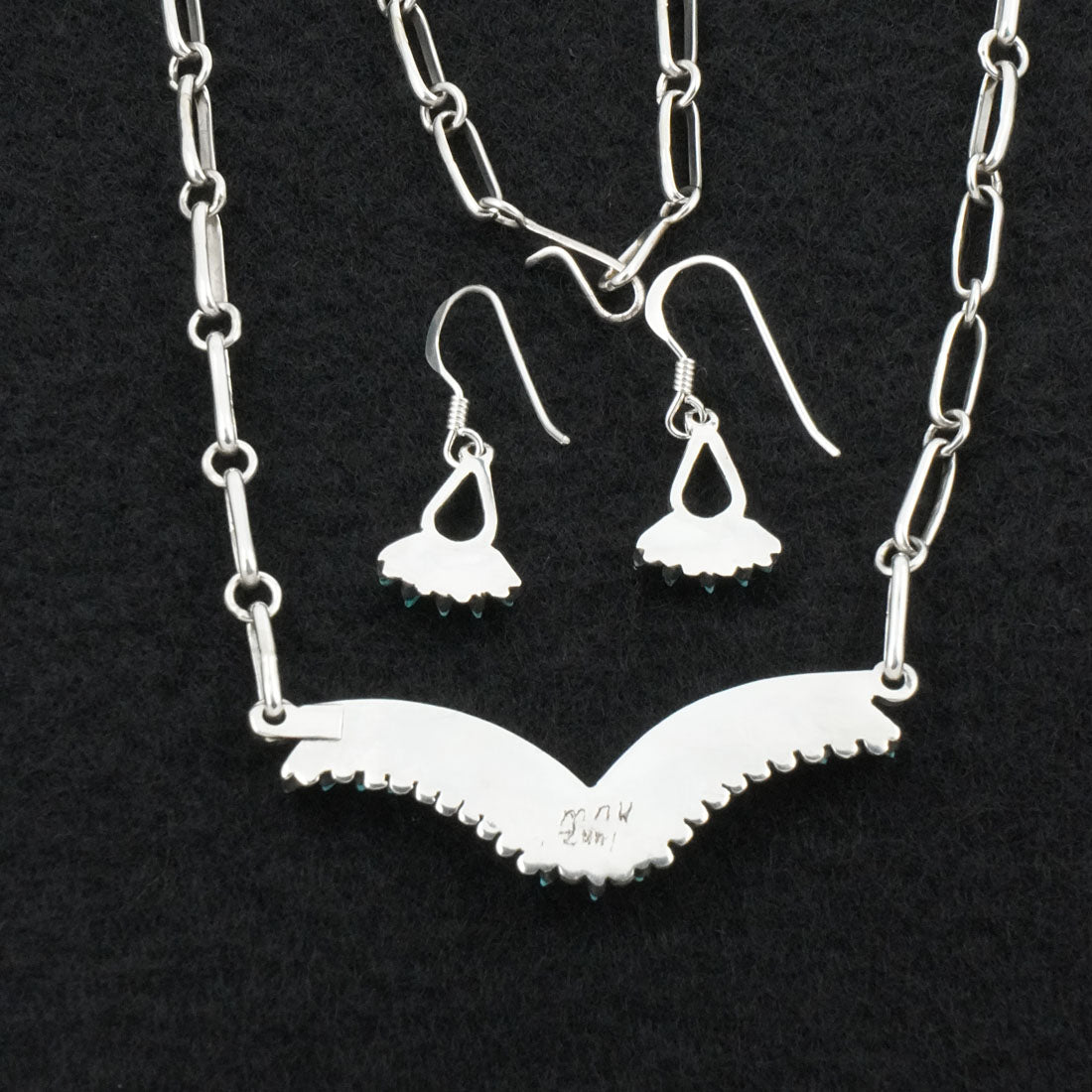 Mildred Ukestine Turquoise & Sterling Silver Necklace Set