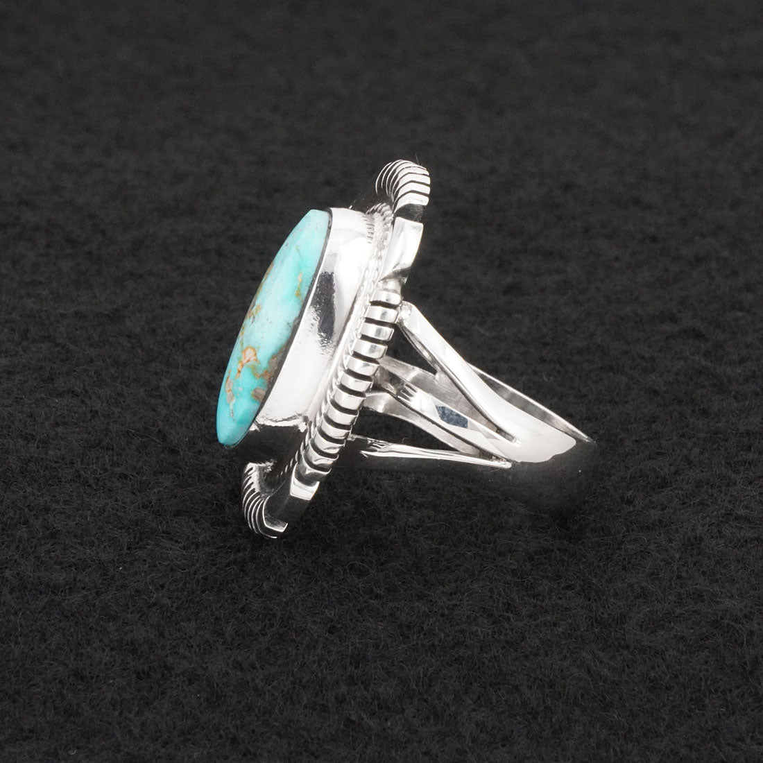 Thomas Francisco Turquoise & Sterling Silver Ring Size 6.5