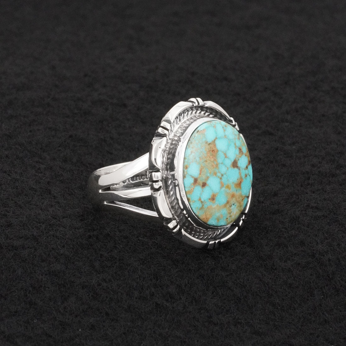 Thomas Francisco Turquoise & Sterling Silver Ring Size 8