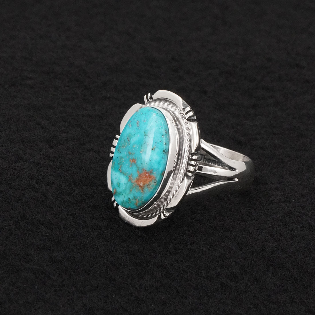 Thomas Francisco Turquoise & Sterling Silver Ring Size 8.5