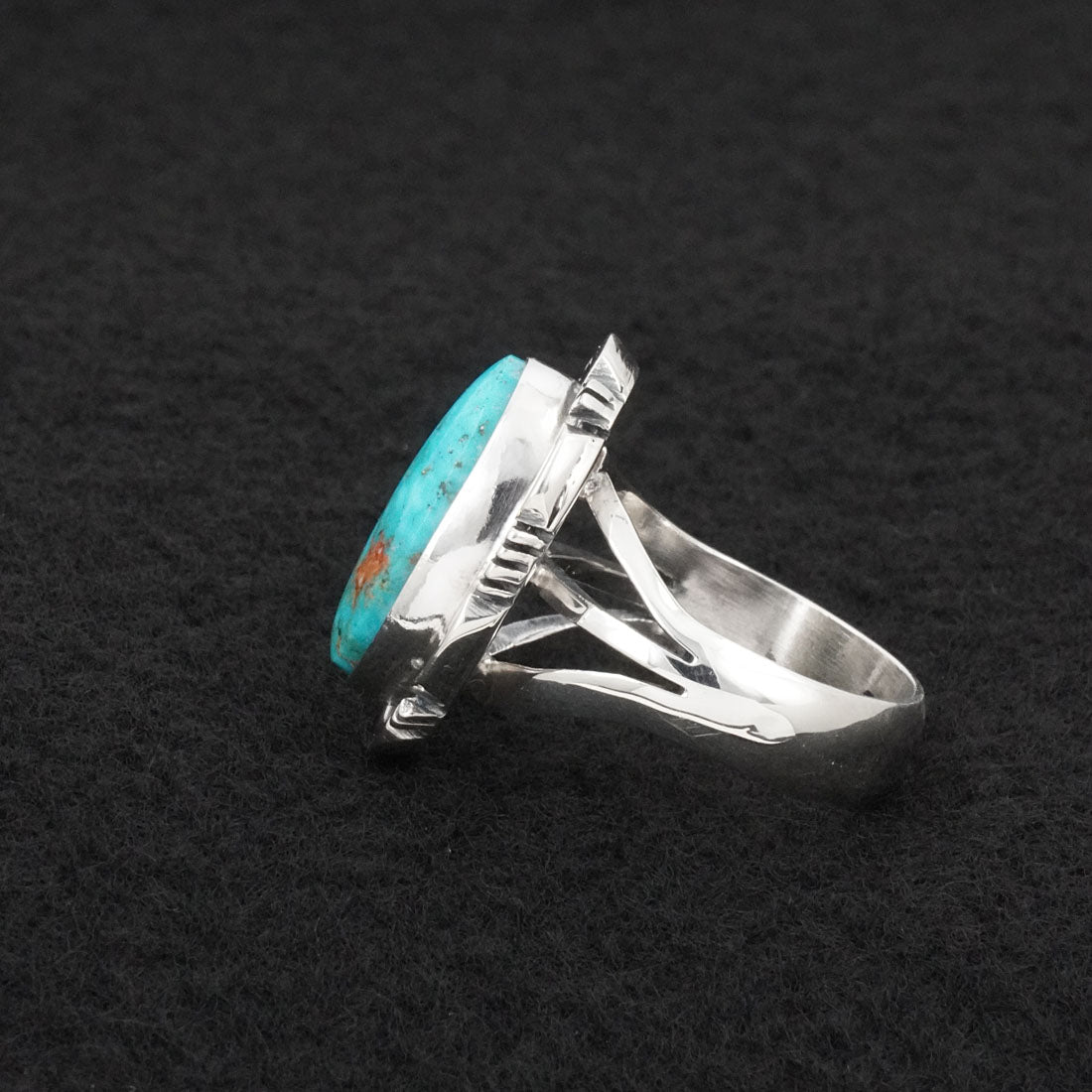 Thomas Francisco Turquoise & Sterling Silver Ring Size 8.5