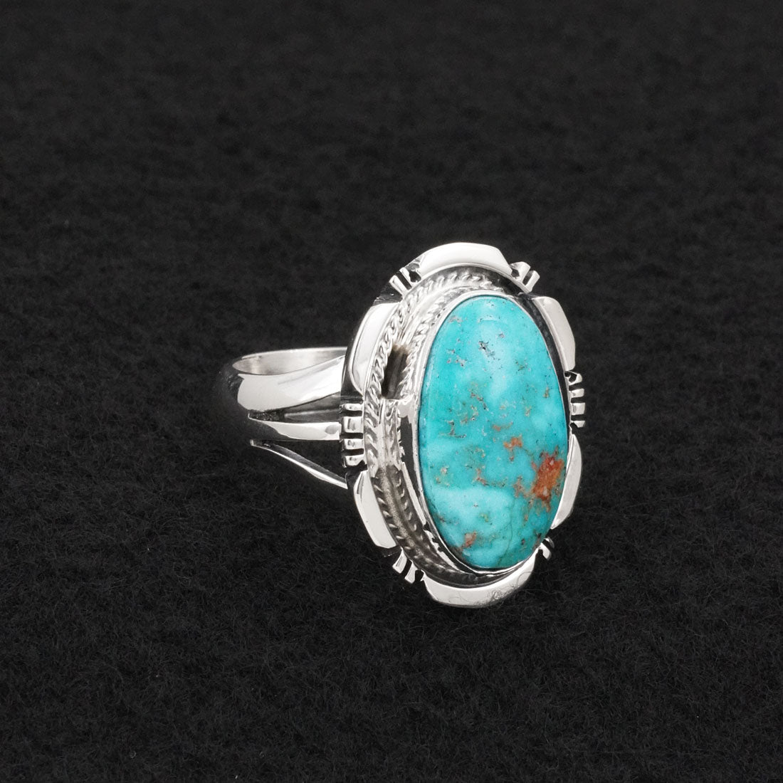 Thomas Francisco Turquoise & Sterling Silver Ring Size 8.5