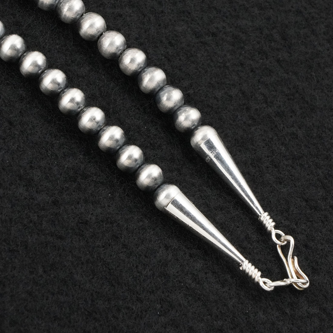 Vernon Johnson Turquoise & Sterling Silver Squash Blossom Set