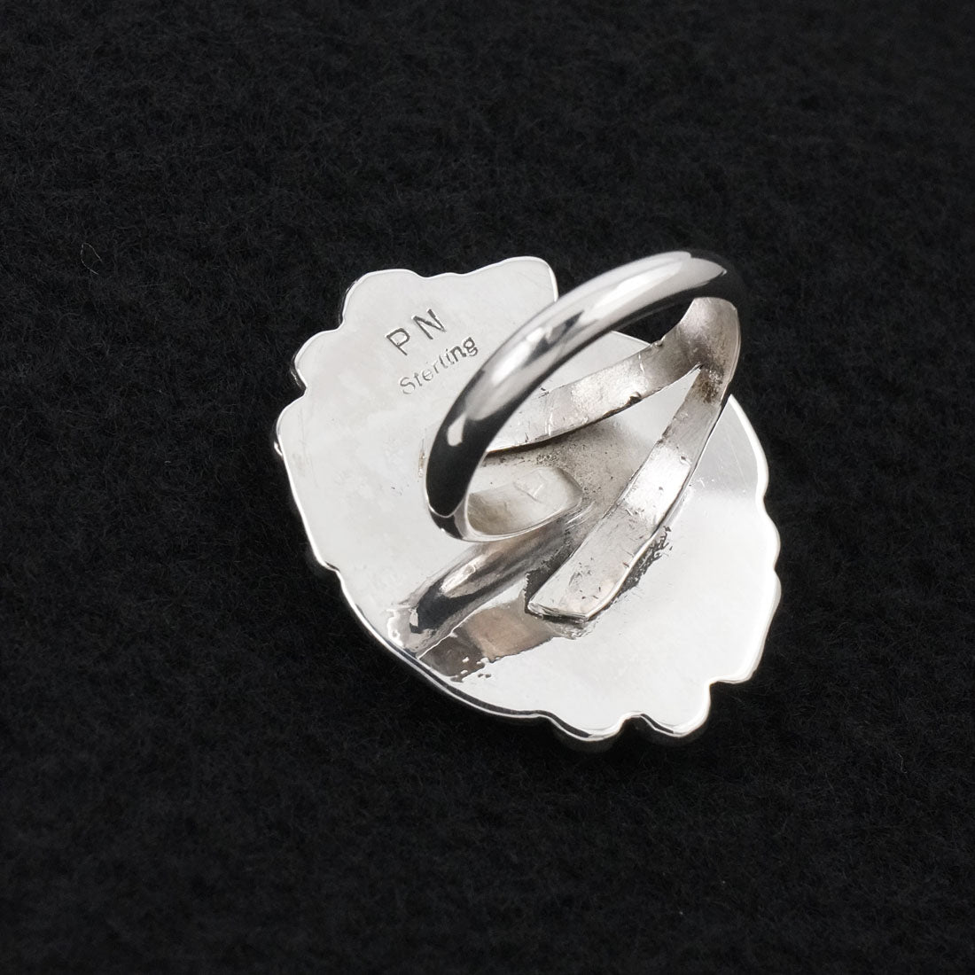 Phil Nez Turquoise & Sterling Silver Ring Adj.