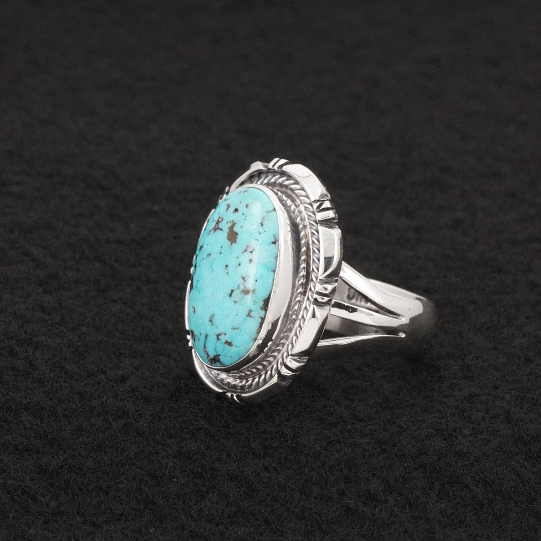 Thomas Francisco Turquoise & Sterling Silver Ring Size 7