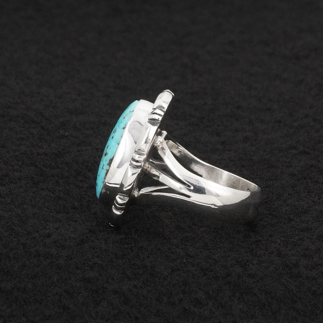 Thomas Francisco Turquoise & Sterling Silver Ring Size 7