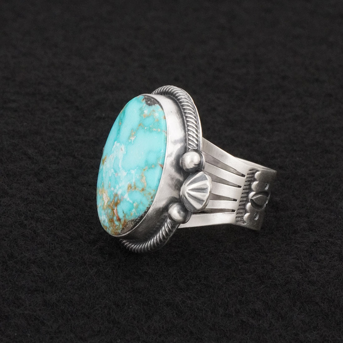 Daniel Benally Turquoise & Sterling Silver Ring Size 7