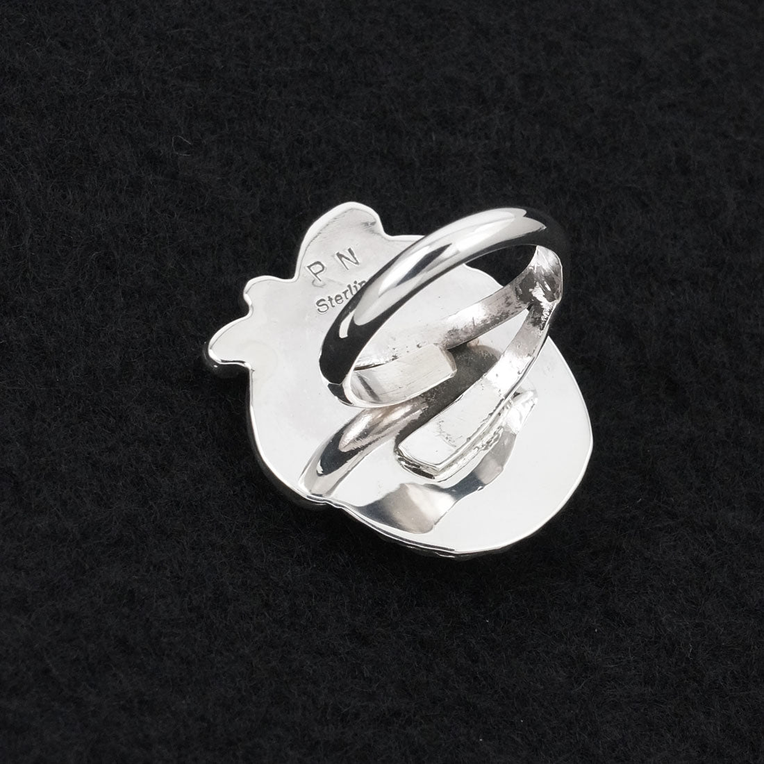 Phil Nez Turquoise & Sterling Silver Ring Adj.