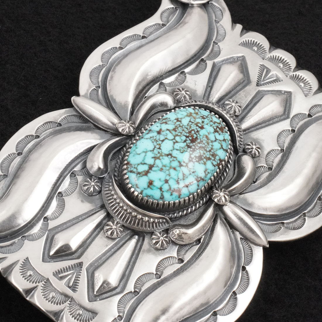 Delbert Gordon Turquoise & Sterling Silver Belt Buckle