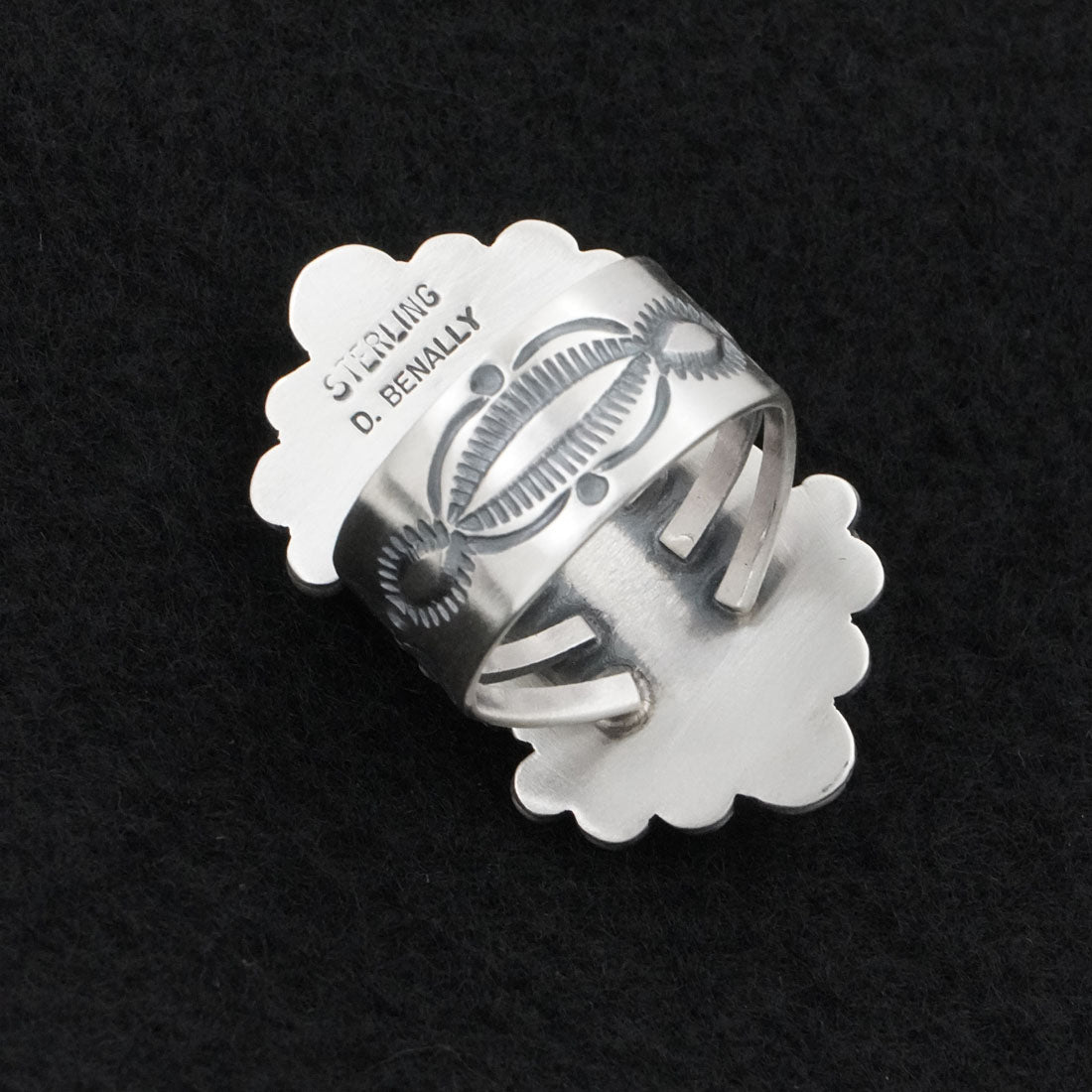 Daniel Benally Turquoise & Sterling Silver Ring Size 10