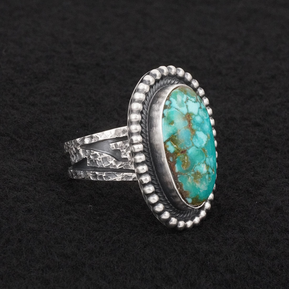 Daniel Benally Turquoise & Sterling Silver Ring Size 10