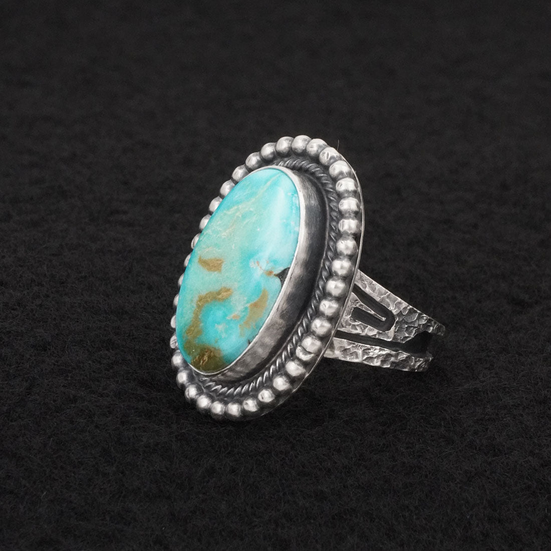 Daniel Benally Turquoise & Sterling Silver Ring Size 7
