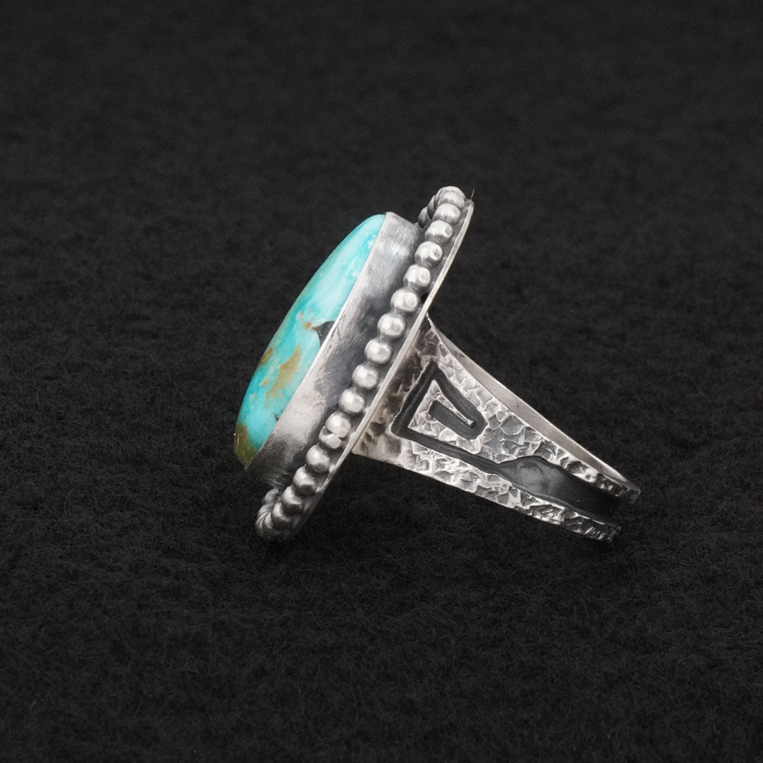 Daniel Benally Turquoise & Sterling Silver Ring Size 7