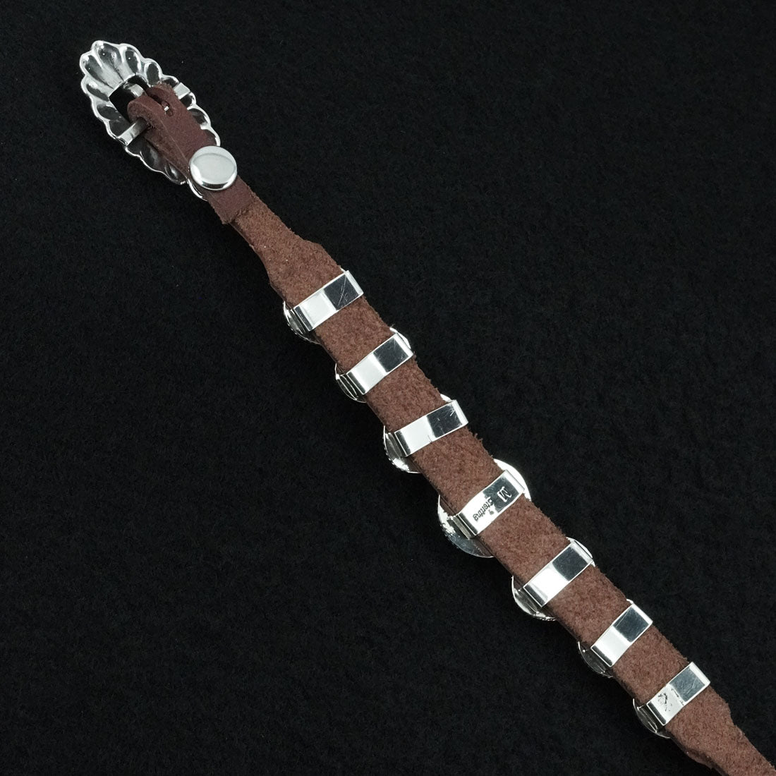 Marlene Ramone Turquoise, Sterling Silver & Leather Bracelet