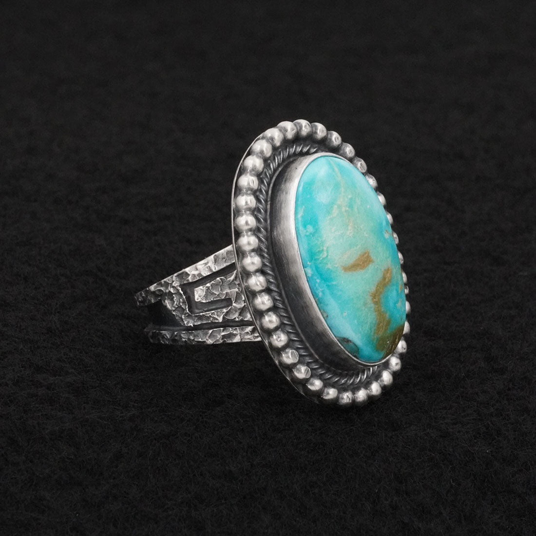 Daniel Benally Turquoise & Sterling Silver Ring Size 7