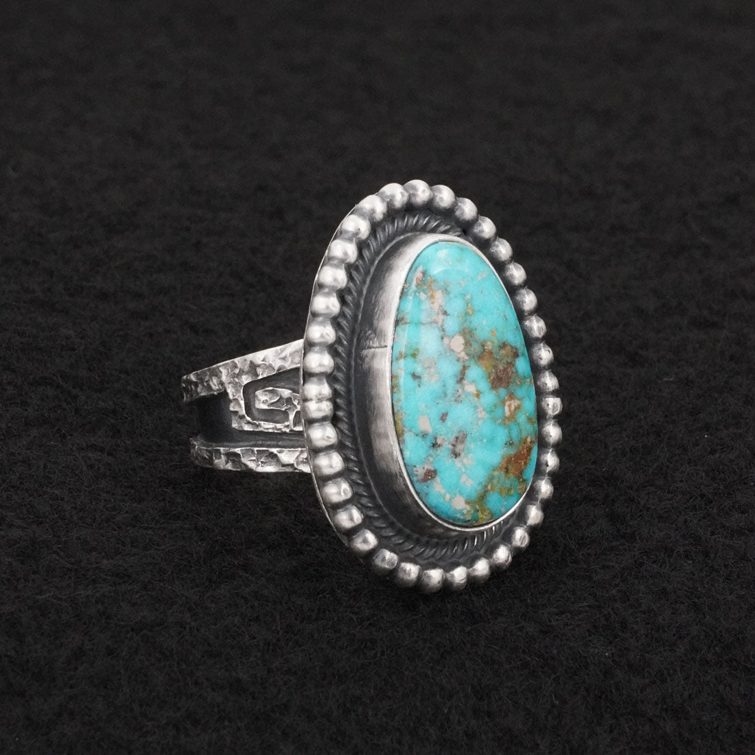 Daniel Benally Turquoise & Sterling Silver Ring Size 7.5