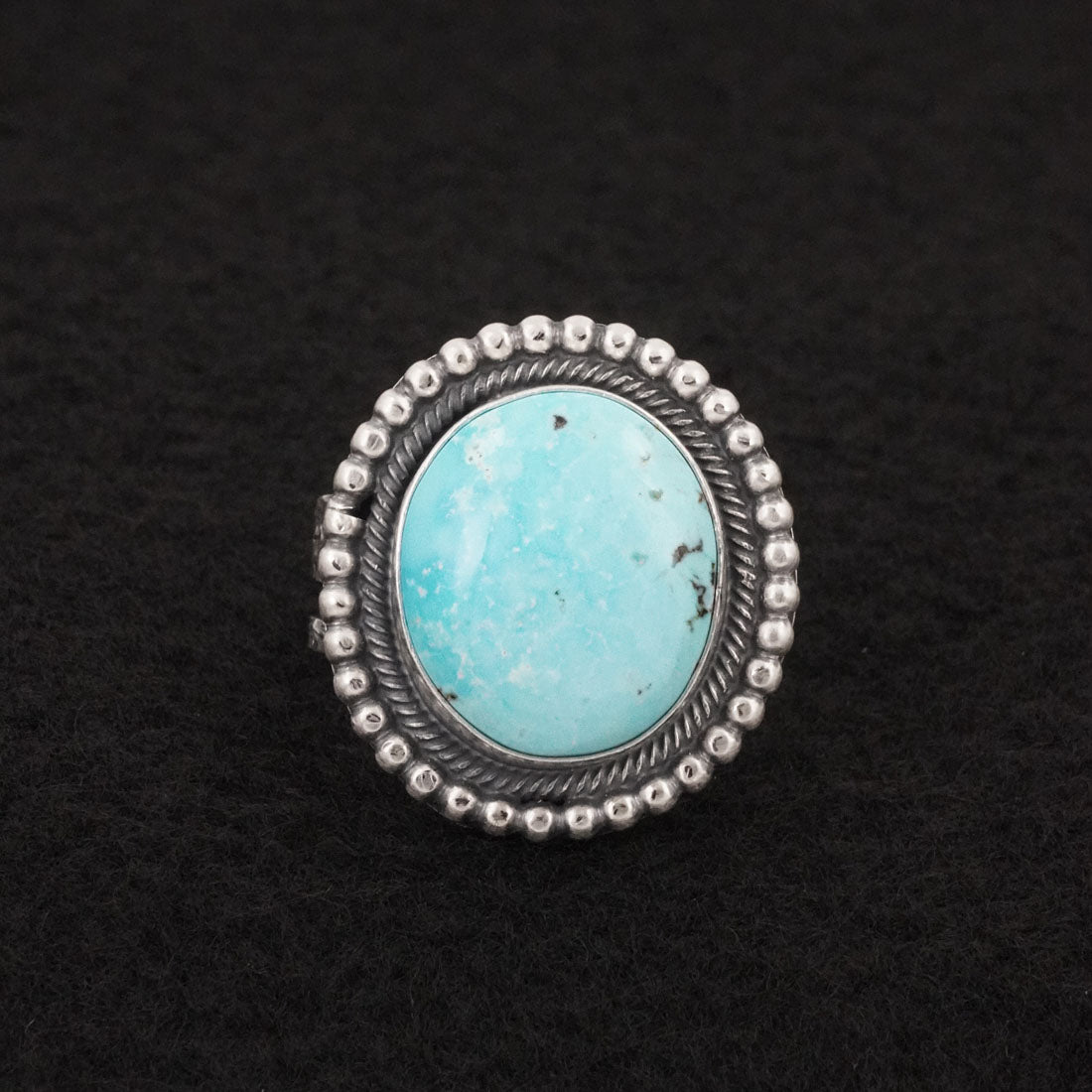 Daniel Benally Turquoise & Sterling Silver Ring Size 8