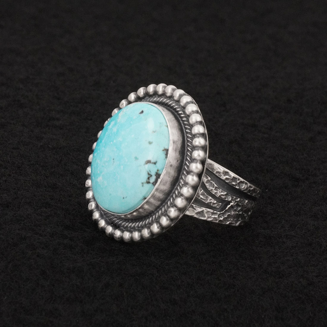 Daniel Benally Turquoise & Sterling Silver Ring Size 8