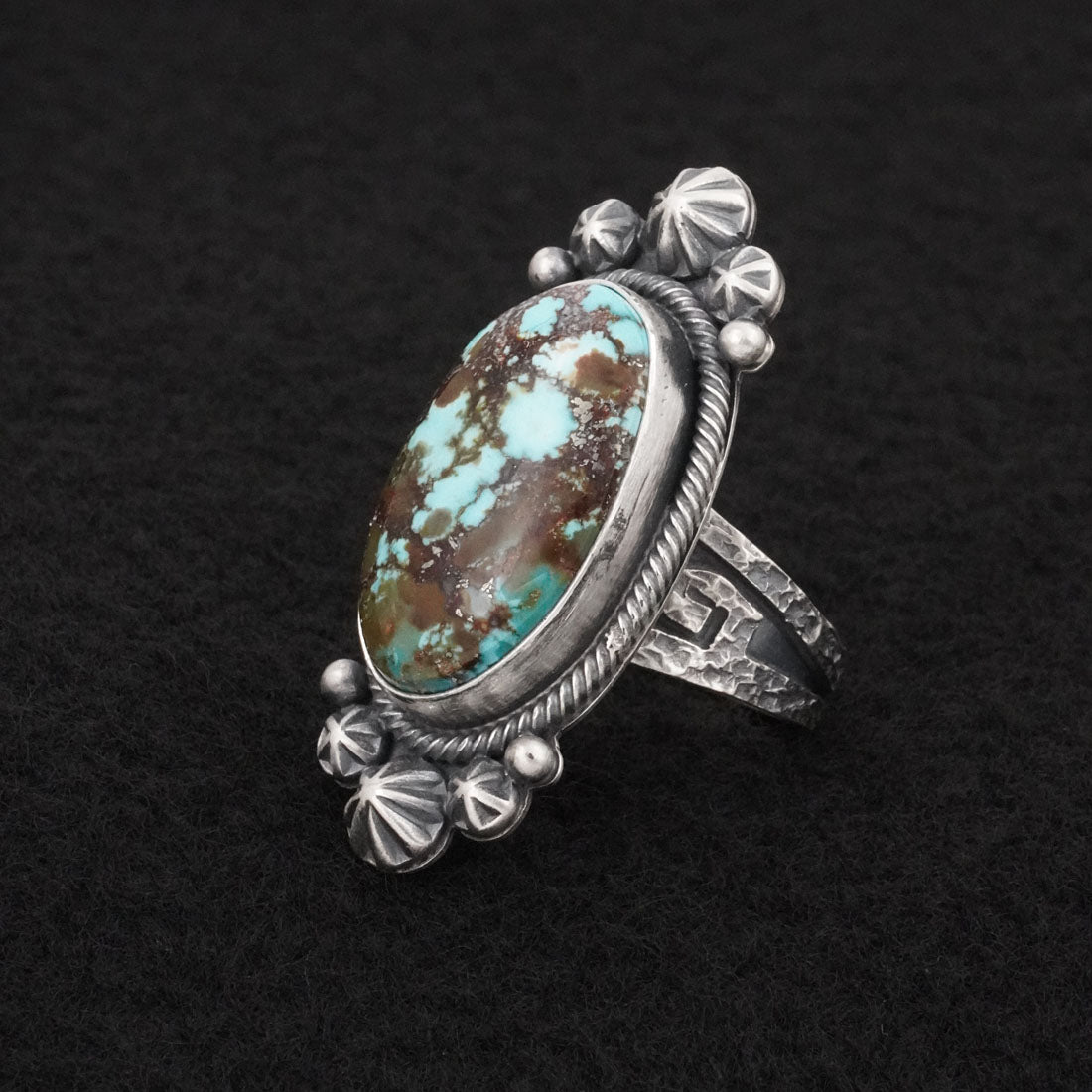 Daniel Benally Turquoise & Sterling Silver Ring Size 6.5