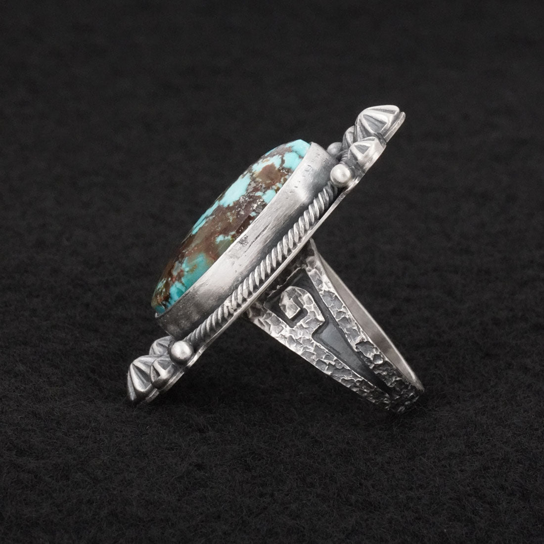 Daniel Benally Turquoise & Sterling Silver Ring Size 6.5