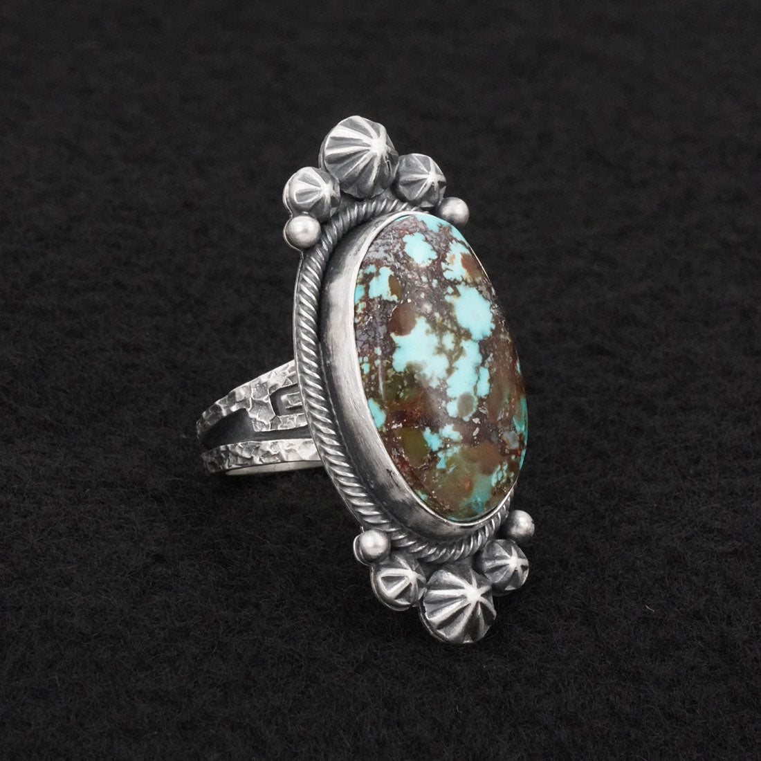 Daniel Benally Turquoise & Sterling Silver Ring Size 6.5